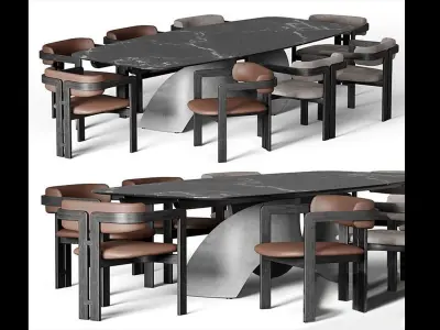 Furniture of Apartment - Titan6 - Max FBX OBJ SKP DAE Simlab 3D model