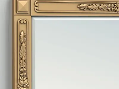 Rectangle mirror frame 012 3D model