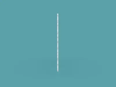 Pixel Snowflake Icon Set Low-poly 3D model