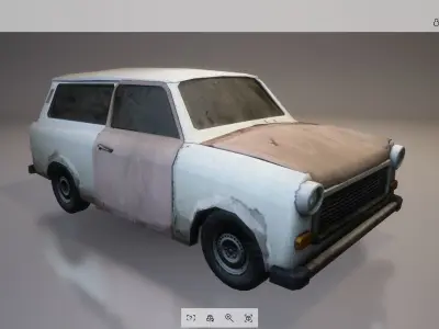 Lowpoly Car 11 Low-poly 3D model