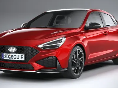 Hyundai i30 Fastback N-line 2020 3D model