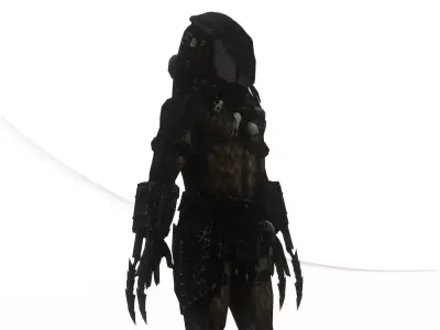Predator Spartan Armored Sci Fi Warrior 3D Model Low-poly 3D model