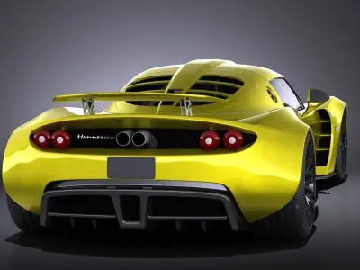Hennessey Venom GT 2012 VRAY 3D model