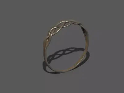 High-Quality 3D Ring Model Low-poly 3D model 7