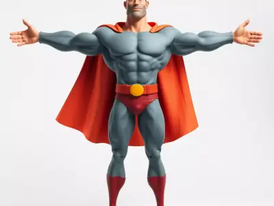 Heroic Cape Avenger model pack Low-poly 3D model