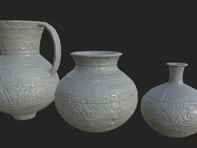 Old Pottery PBR Low-poly 3D model