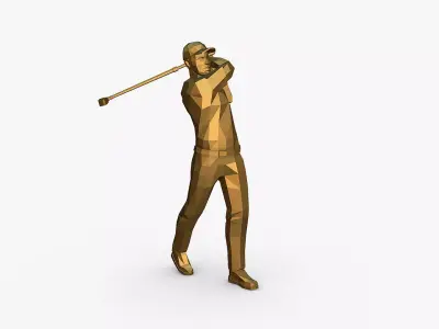 golfer 3D print model