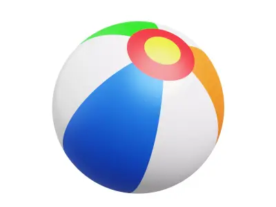 Beach Ball 3D model get