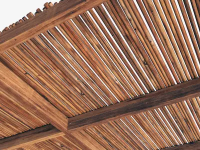 Ceiling thick branch straight n1 3D model