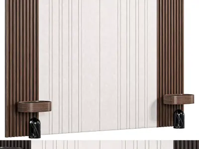 Wall Panel Composition Bedroom 02 3D model
