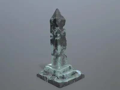 ice pillar Low-poly 3D model purchase