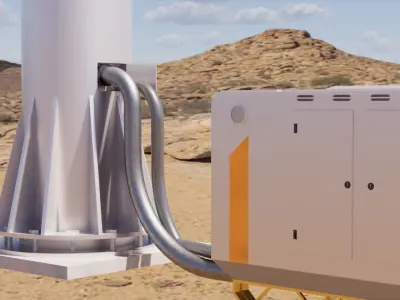 Sci-fi Solar Panel 002 3D model