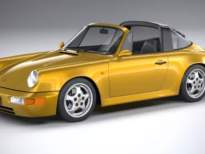 Porsche 911 964 Targa 1993 3D model