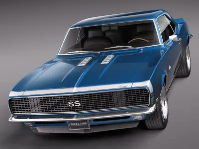 Chevrolet Camaro 1967 SS RS 3D model