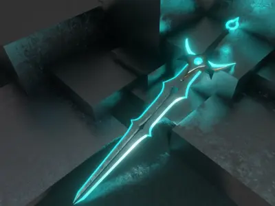 GlowSword sword Free 3D model