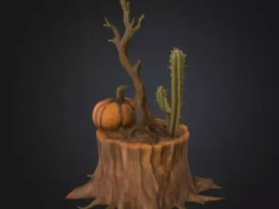 Deserted Harmony Low-poly 3D model