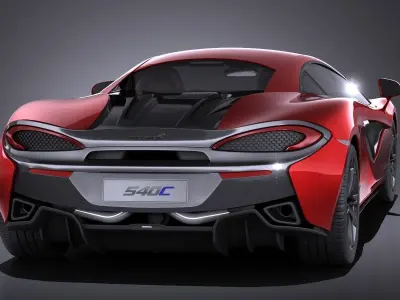 McLaren 540C Coupe 2017 VRAY 3D model