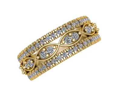 MODERN LUXURY RING 3D PRINTABLE MODEL 3D print model