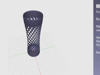 Modern Vase Super Spiral 3D print model