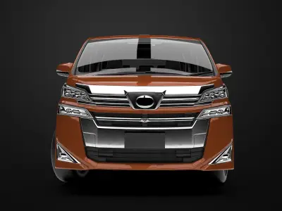 Toyota Vellfire 2022 3d model Low-poly 3D model