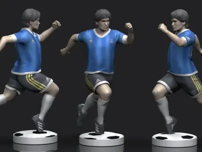 Diego Maradona 3D Printable  3D print model