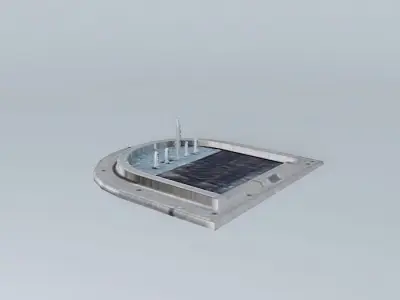 Source 2 solar powered fountain Free 3D model