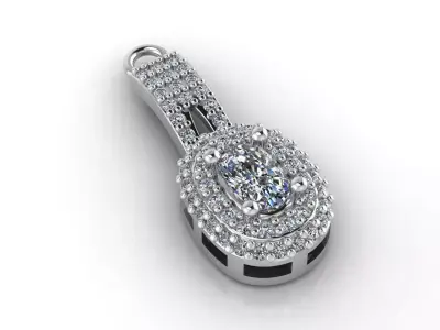 Women Pendants 3DM STL Pendant Renders Details 3D print model 3D print model