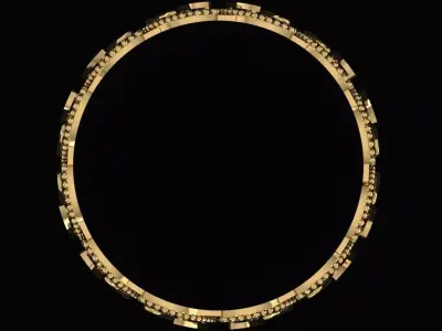 Arabic Tire Ring 3D print model