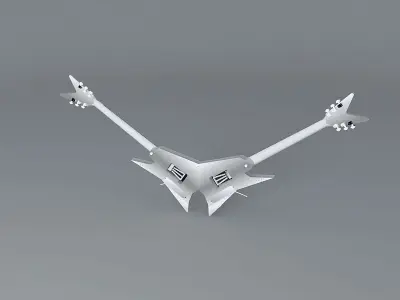 Michael Angelos Dean Double guitar Free 3D model