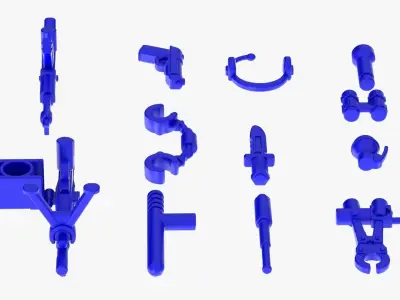 Lego Weapon Collections 3D model