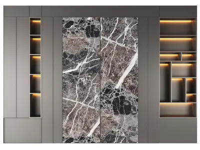 Bedroom wall panel 7 3D model