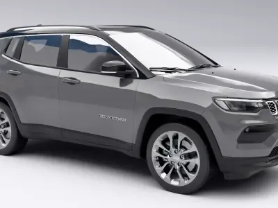 Jeep Compass 2022 Low-poly 3D model