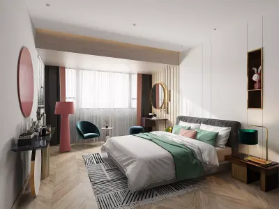 bedroom interior 3D model