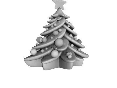 Christmas Tree 3D Printable Model 3D print model purchase