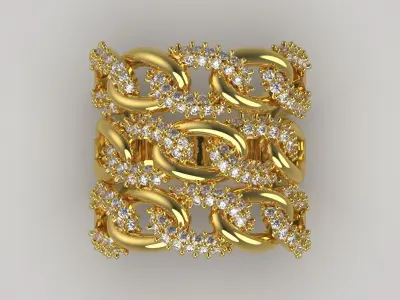 woman ring jr00156 3D print model