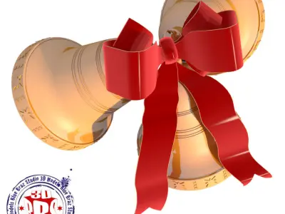 Xmas bells 3D model