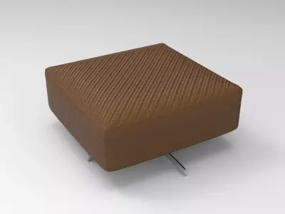 Glad Pouf Low-poly 3D model