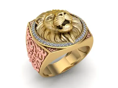 The Lion Ring - 250315 3D print model