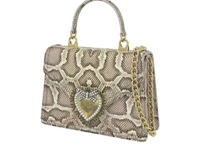 Dolce Gabbana Devotion top-handle Bag Snake Low-poly 3D model