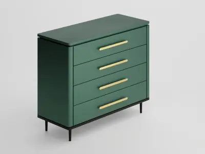 Green Dresser Unit 3D model