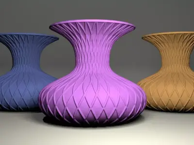 modern vase 3D print model