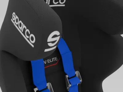 SPARCO ADV Elite carbon seat 3D model