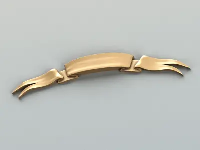 Decorative Ribbon 009 3D model