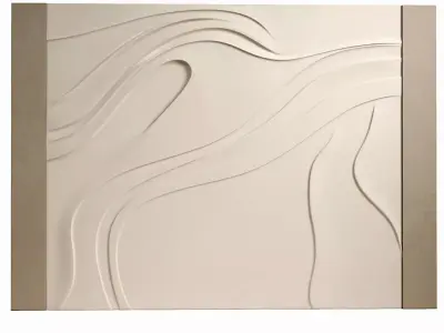 Decorativ panel wave 27 3D model