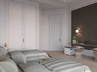 Teenage Bedroom for girls 3D model