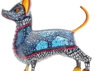 Alebrije Chihuahua Dog 3D model