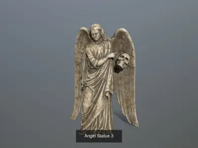 angels statue of angel 3D Model Collection