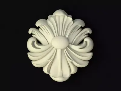Central decor ornament for furniture 3D model 110