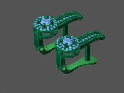 Women Earrings 3DM STL Womens Earring Renders 3D print models   3D print model 15