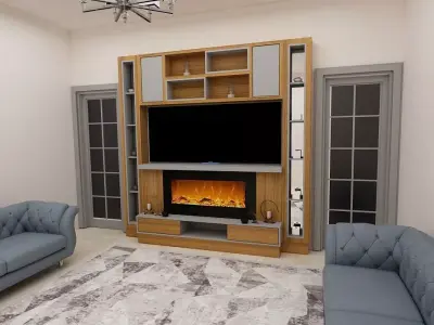 fireplace decor 3D model